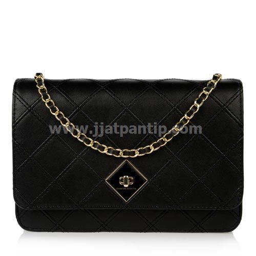 charles and keith quilted bag black